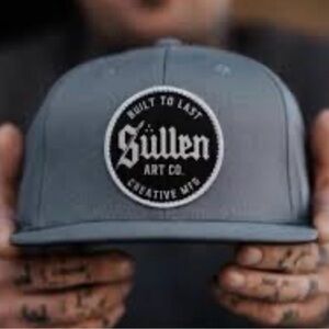 Sullen Men's Tattoo Lifestyle Factory Snapback Adjustable Hat (Fog)